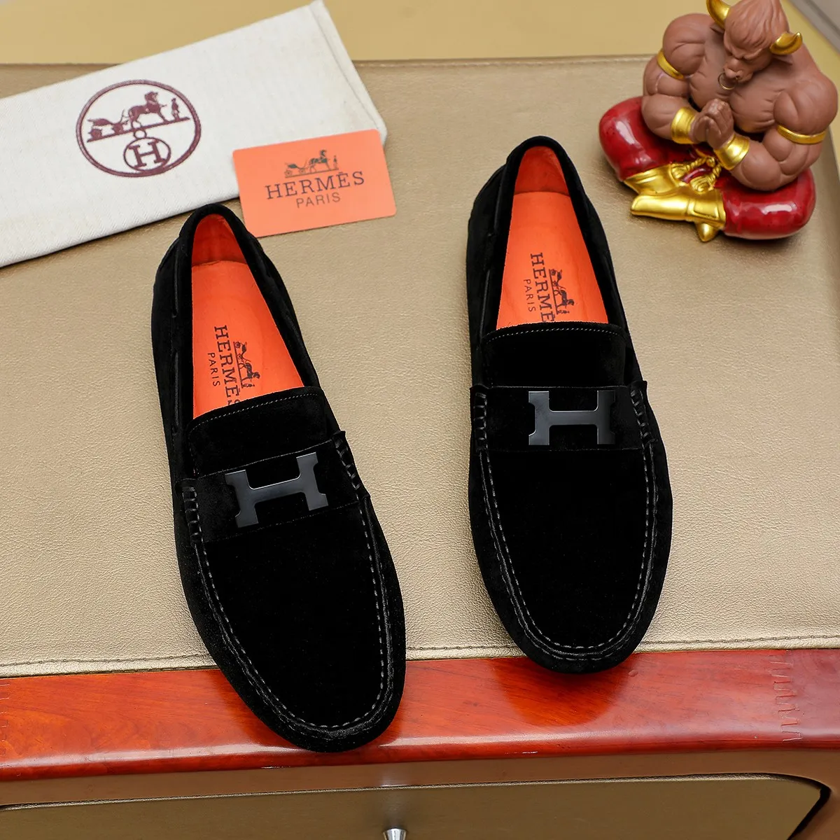Men's shoes 💰380 🕷🕷【HERMES】Same style at Hermès counters 🇨🇳 Classic slip-on shoes 1:1 mold opening 💯 Original quality 🍓 Made of imported first-layer cowhide 🍅 pigskin lining 🌶🌶 Super high-end men's leather shoes 🇨🇳 Solid and stable, very special 🍇 Color, code number 38-44 (45.46/47 customized)...
